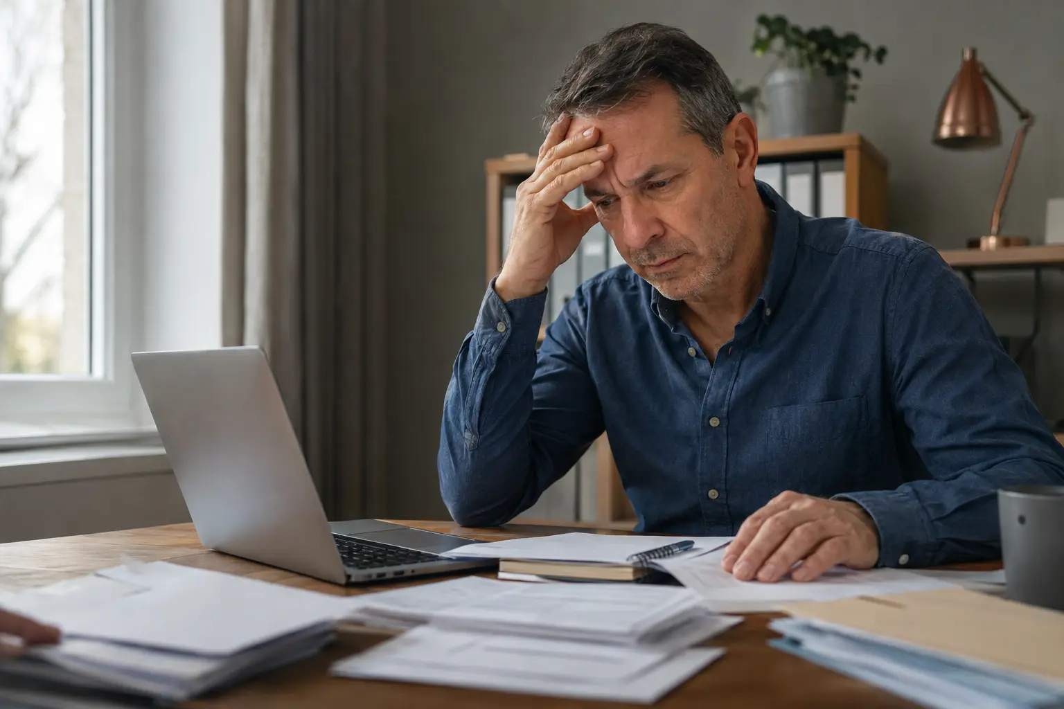 Personne confrontée à une accumulation de difficultés inexpliquées