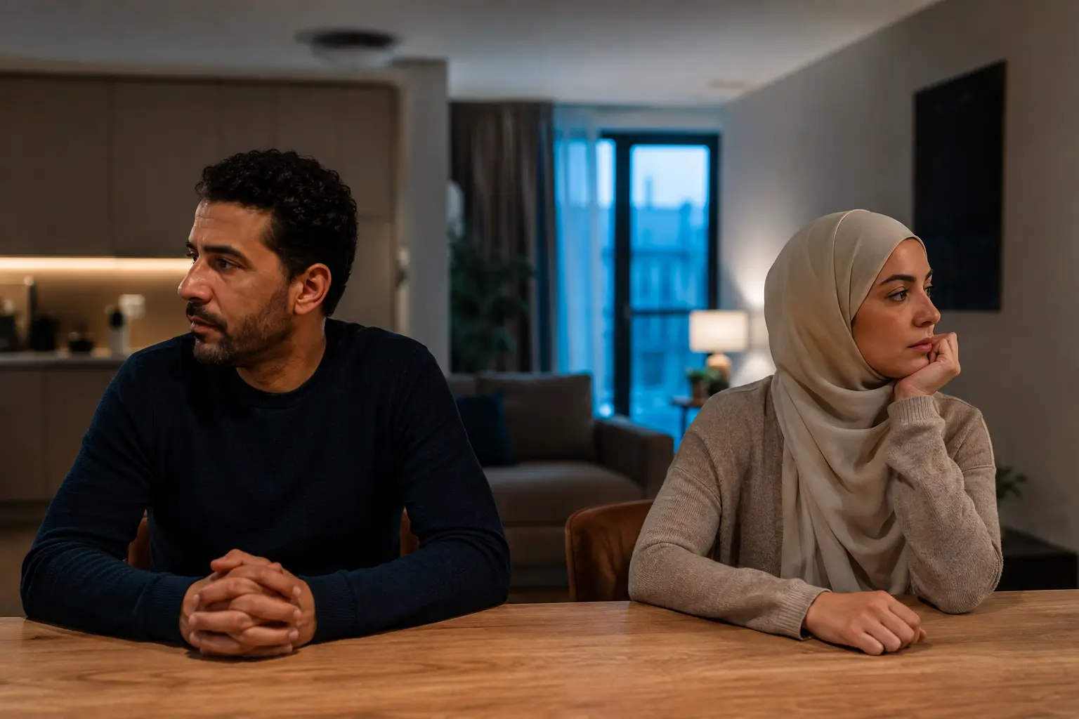 Couple confronté à une période de tension